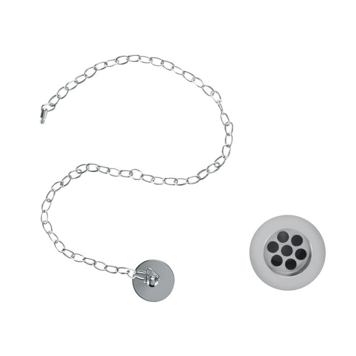 Burlington Basin Plug And Chain - Slotted Chrome Clearance