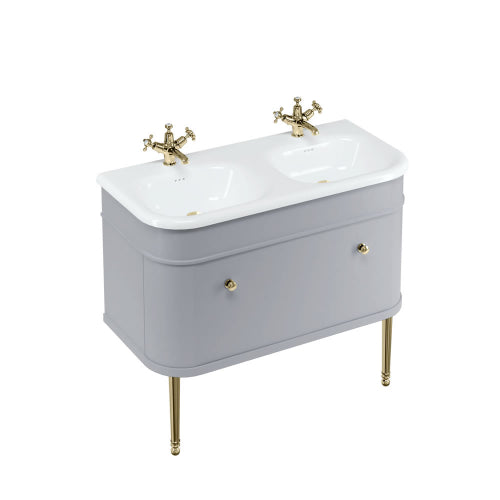 Burlington Chalfont 1 Drawer Vanity Unit With Basin Legs