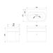 Burlington Chalfont 1 Drawer Wall Hung Vanity Unit