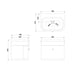 Burlington Chalfont 1 Drawer Wall Hung Vanity Unit