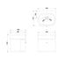 Burlington Chalfont 1 Drawer Wall Hung Vanity Unit