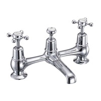 Burlington Claremont 2 Hole Quarter Turn Bridge Basin Mixer