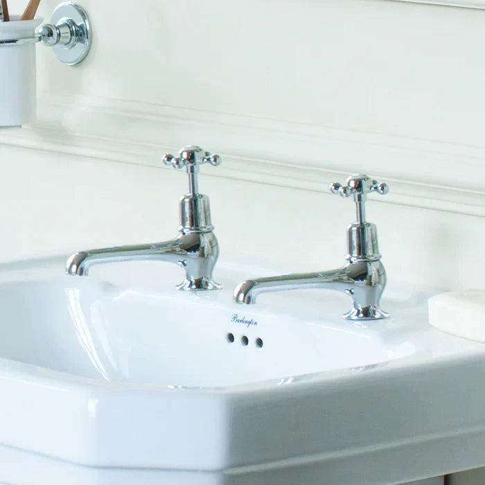 Burlington Claremont Basin Taps 5 Inch - Pillar