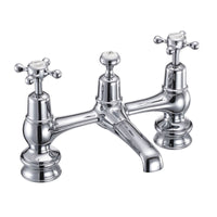 Burlington Claremont Deck Mounted Quarter Turn Basin Mixer