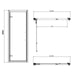 Burlington Classique Recessed Hinged Shower Door