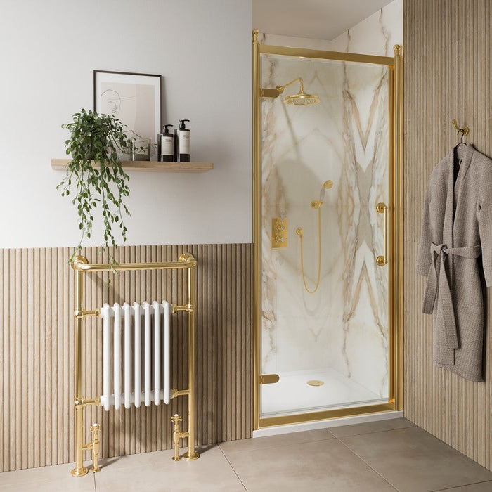 Burlington Classique Recessed Hinged Shower Door