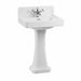 Burlington Contemporary Upstand Basin with Full Pedestal