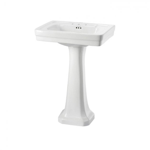 Burlington Contemporary White Rectangular Basin