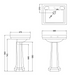 Burlington Contemporary White Rectangular Basin