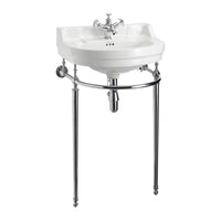 Burlington Edwardian 560mm Round Basin with Regal Washstand
