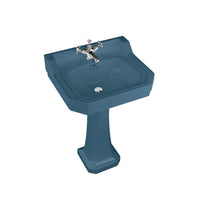 Burlington Edwardian Basin with Full Pedestal And Towel