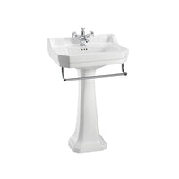 Burlington Edwardian Basin with Regal Pedestal And Towel