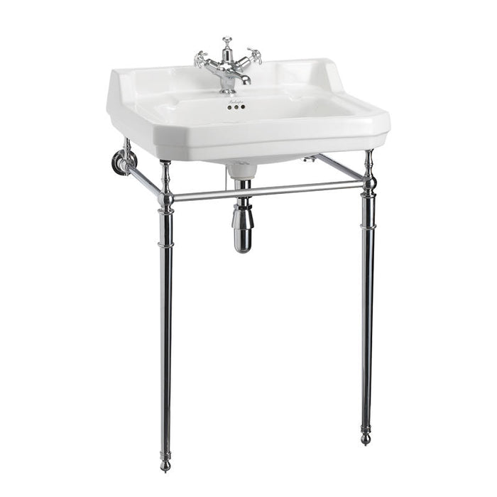 Burlington Edwardian Basin with Regal Washstand - Chrome