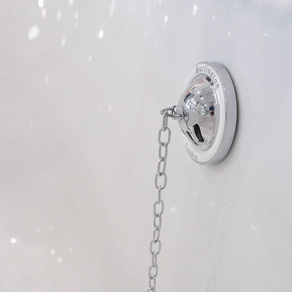 Burlington Exposed Bath Overflow with Plug and Chain Waste