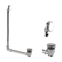 Burlington Exposed Bath Overflow with Click Clack Waste