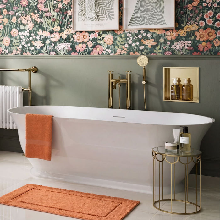 Burlington Florenza Grande Double Ended Freestanding Bath - 1828mm x 864mm