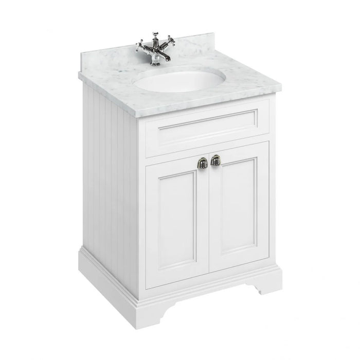 Burlington 670mm 2 Doors Vanity Unit With Worktop and Basin