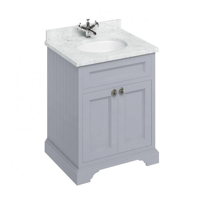 Burlington 670mm 2 Doors Vanity Unit With Worktop and Basin