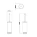 Burlington Freestanding Toilet Brush Holder - Toilet Brushes