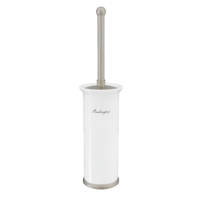 Burlington Freestanding Toilet Brush Holder - Brushed