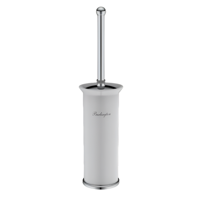 Burlington Freestanding Toilet Brush Holder - Chrome