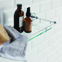 Burlington Traditional Glass Shelf with Railing