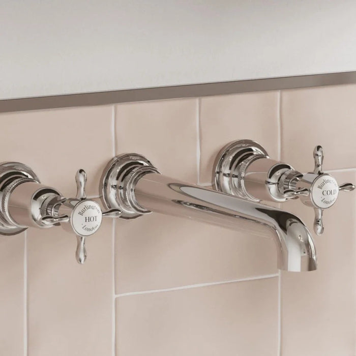 Burlington Guild 3 Hole Wall Mounted Bath Tap - Wall