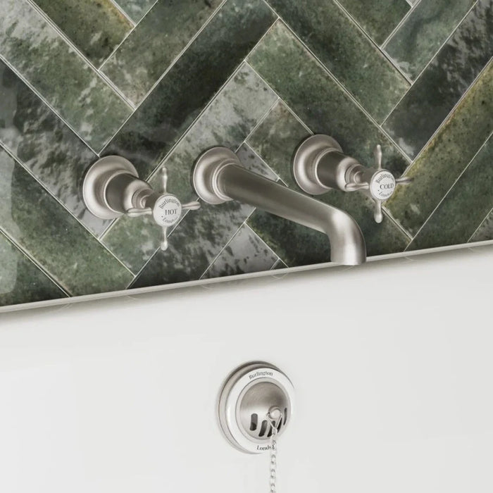 Burlington Guild 3 Hole Wall Mounted Bath Tap - Wall