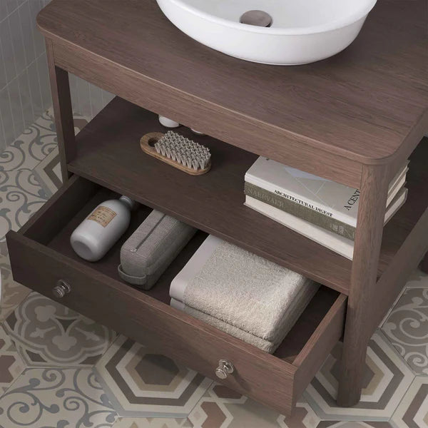 Burlington Guild 1 Drawer Floorstanding Vanity Unit With Worktop