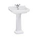 Burlington Guild Basin With Full Pedestal - White - 1