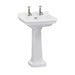 Burlington Guild Basin With Full Pedestal - White - 2