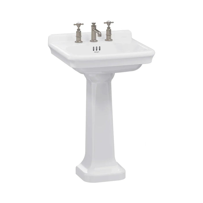 Burlington Guild Basin With Full Pedestal - White - 3