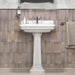 Burlington Guild Basin With Full Pedestal - White - Full