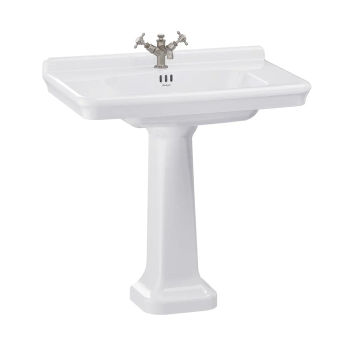 Burlington Guild Basin With Full Pedestal - White - Full
