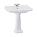 Burlington Guild Basin With Full Pedestal - White - Full