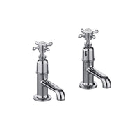 Burlington Guild Deck Mounted Basin Pillar Tap - Chrome
