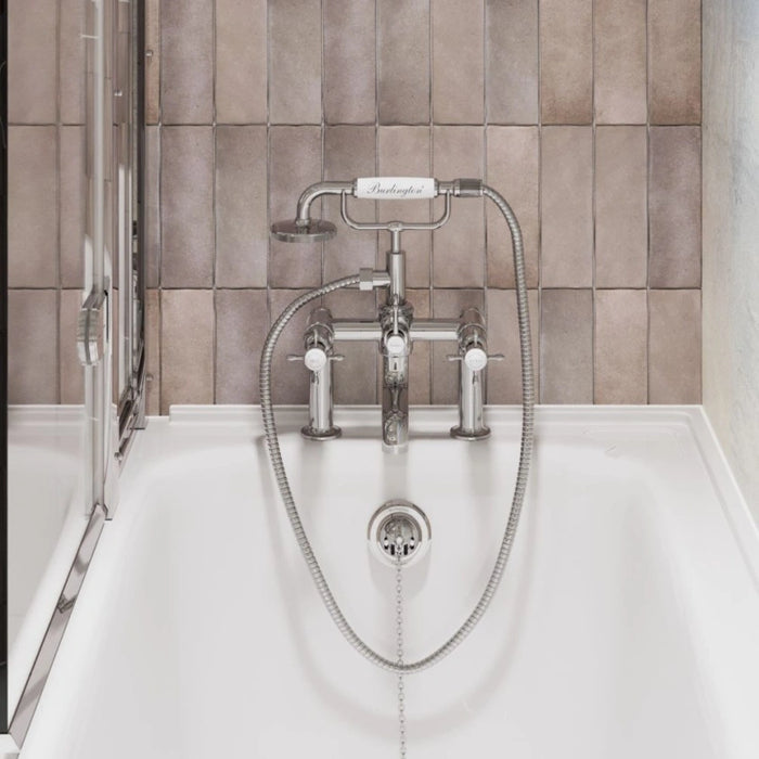 Burlington Guild Deck Mounted Bath Shower Mixer Tap