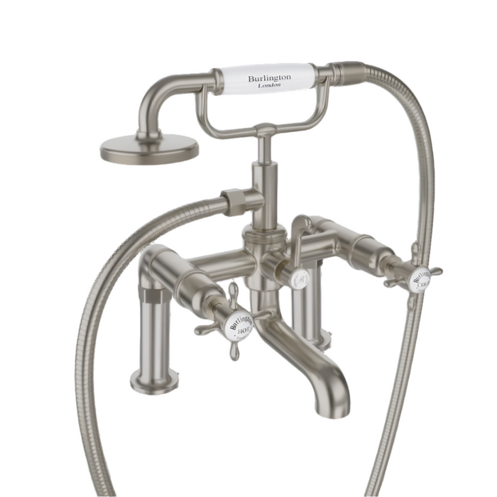 Burlington Guild Deck Mounted Bath Shower Mixer Tap