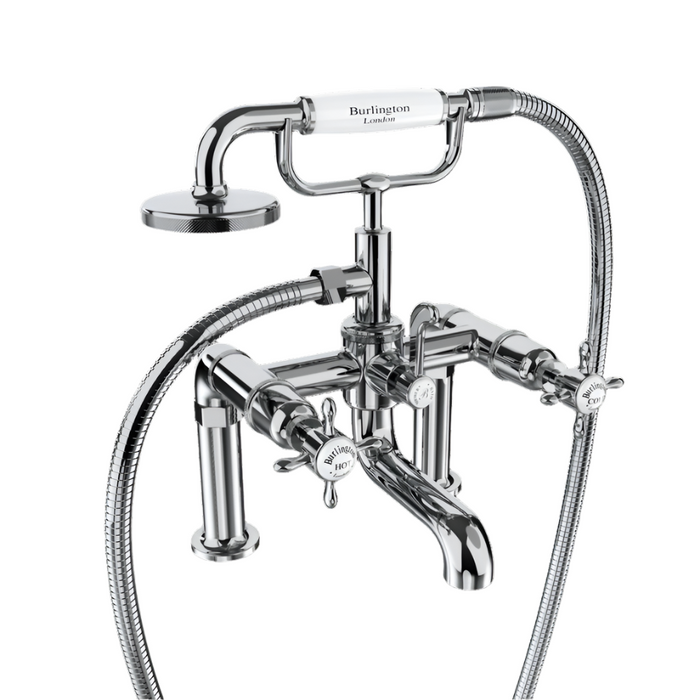 Burlington Guild Deck Mounted Bath Shower Mixer Tap