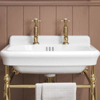 Burlington Guild Deck Mounted Long Nose Basin Pillar Tap