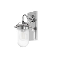 Burlington Guild Frosted Glass Wall Light - Chrome