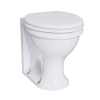 Burlington Guild Rimless Back To Wall Toilet - White - Back
