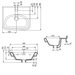 Burlington Guild Wall Hung Cloakroom Basin - 450mm