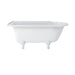 Burlington Hampton Back to Wall Showering Bath with Legs