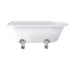 Burlington Hampton Back to Wall Showering Bath with Legs