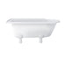 Burlington Hampton Back to Wall Showering Bath with Legs