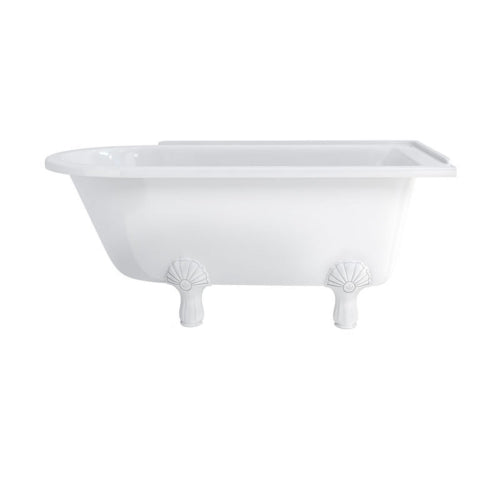 Burlington Hampton Back to Wall Showering Bath with Legs