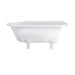 Burlington Hampton Back to Wall Showering Bath with Legs