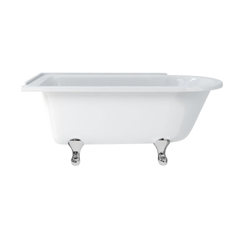 Burlington Hampton Back to Wall Showering Bath with Legs