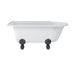 Burlington Hampton Back to Wall Showering Bath with Legs